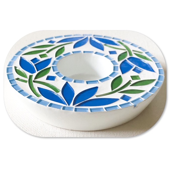 Blossom Mosaic Candle Holder - Picture 2 of 4
